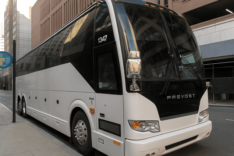 a Fort Myers Minibus Company coach bus