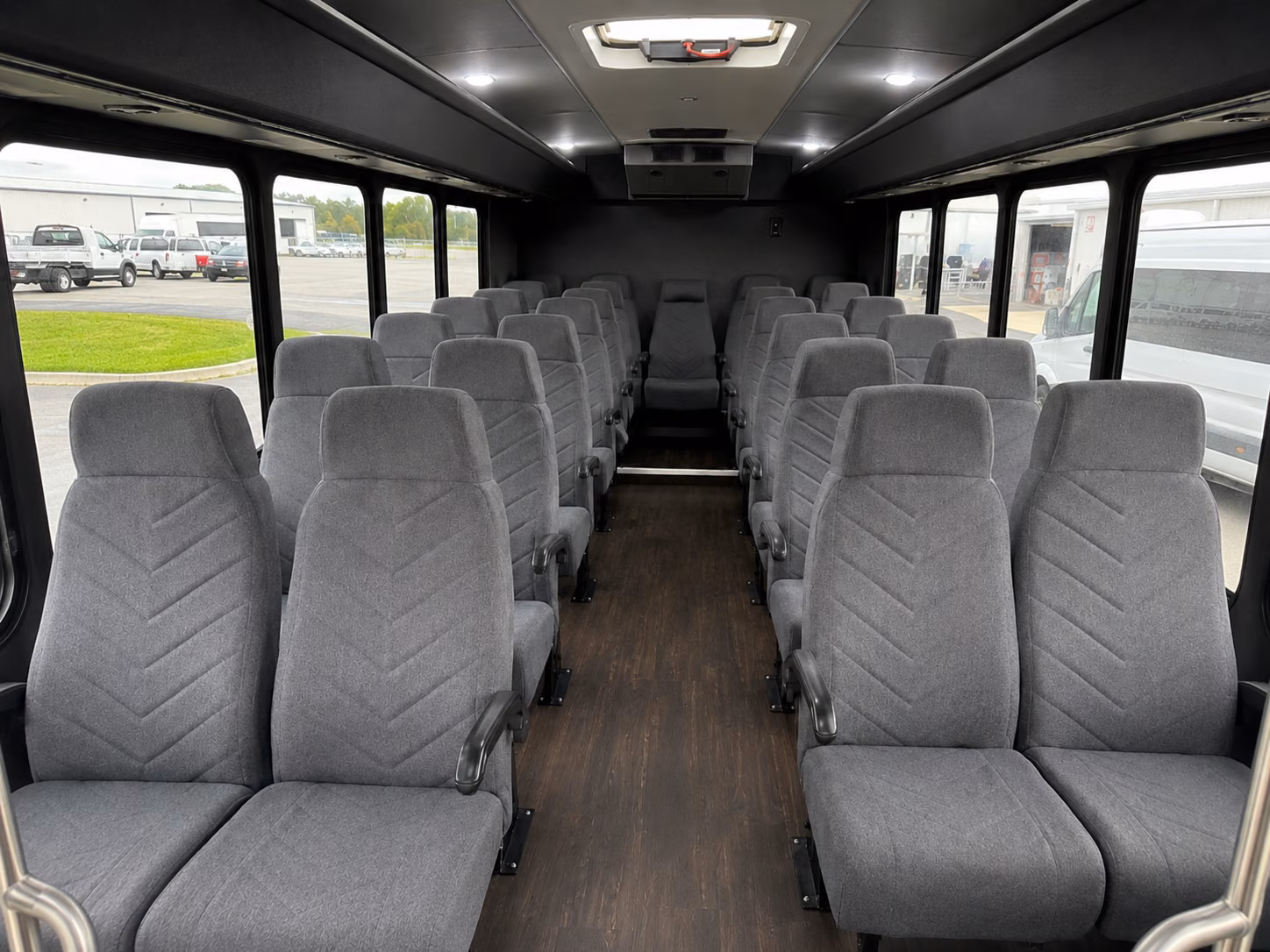 fort myers 18 passenger minibus inside