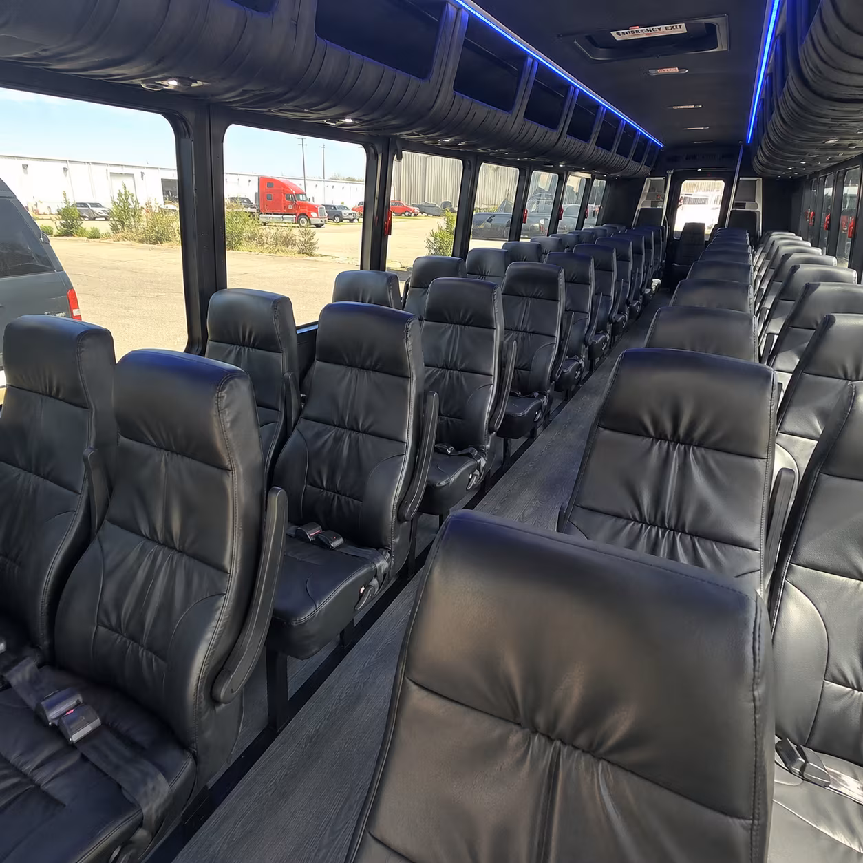 fort myers 25 passenger minibus inside