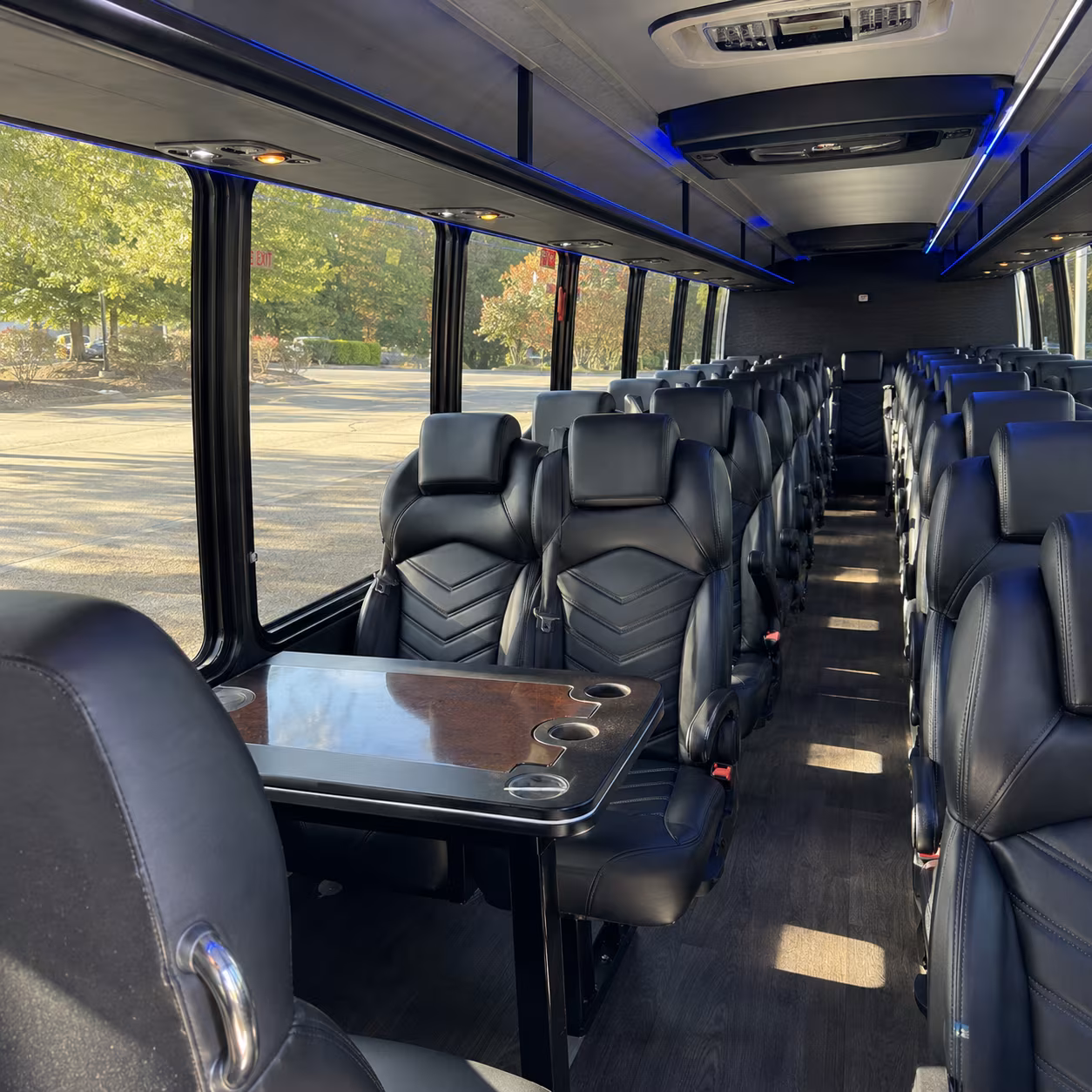 fort myers 25 passenger minibus interior