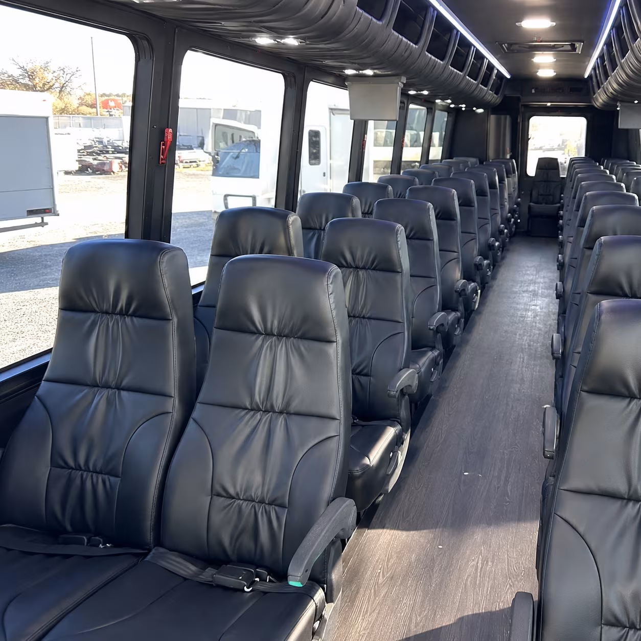 fort myers 28 passenger minibus inside