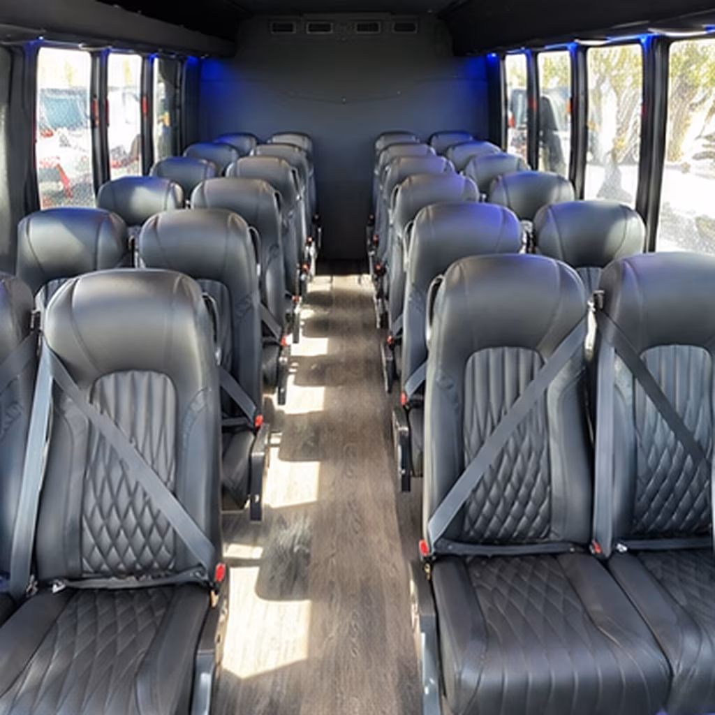 fort myers 28 passenger minibus interior
