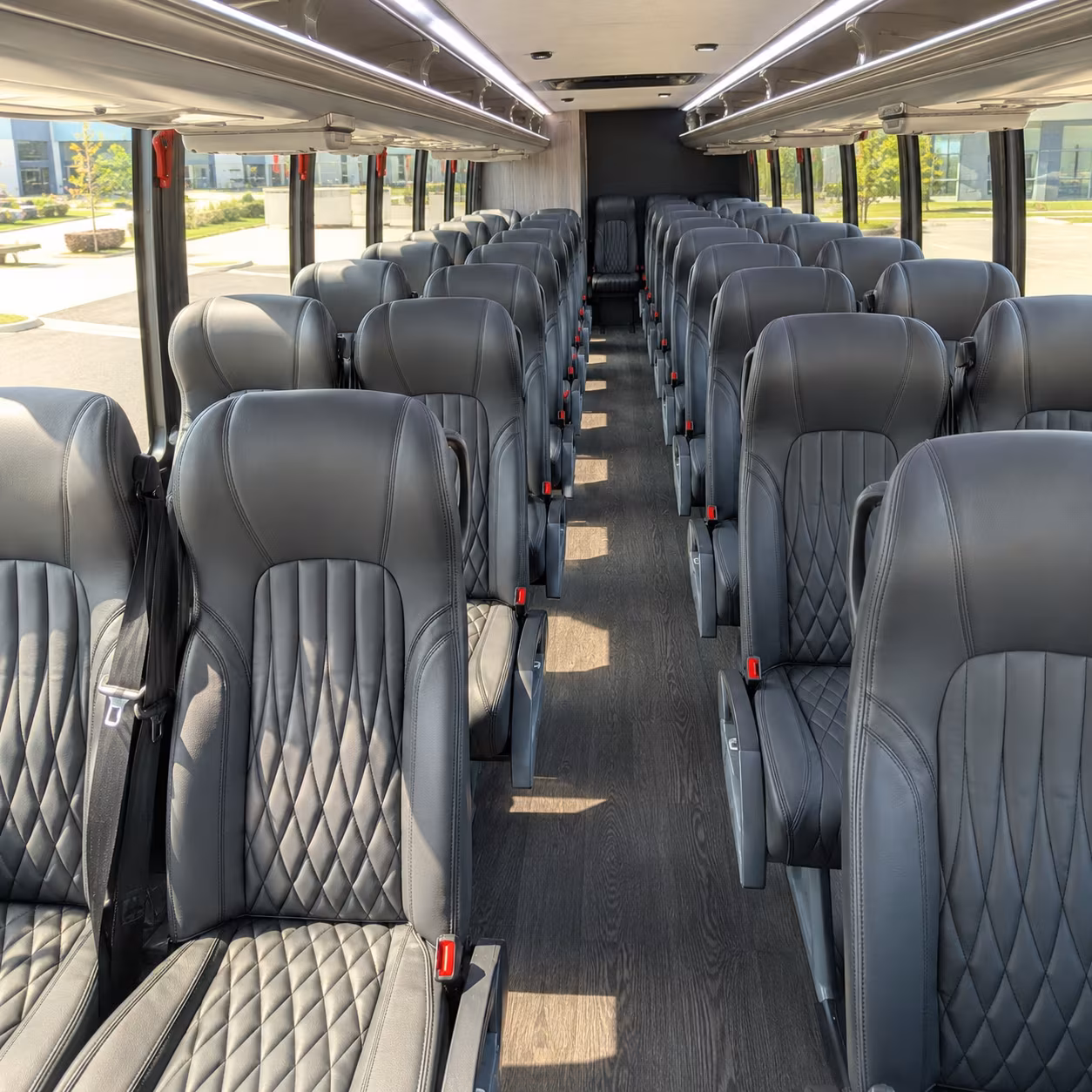 fort myers 30 passenger minibus inside