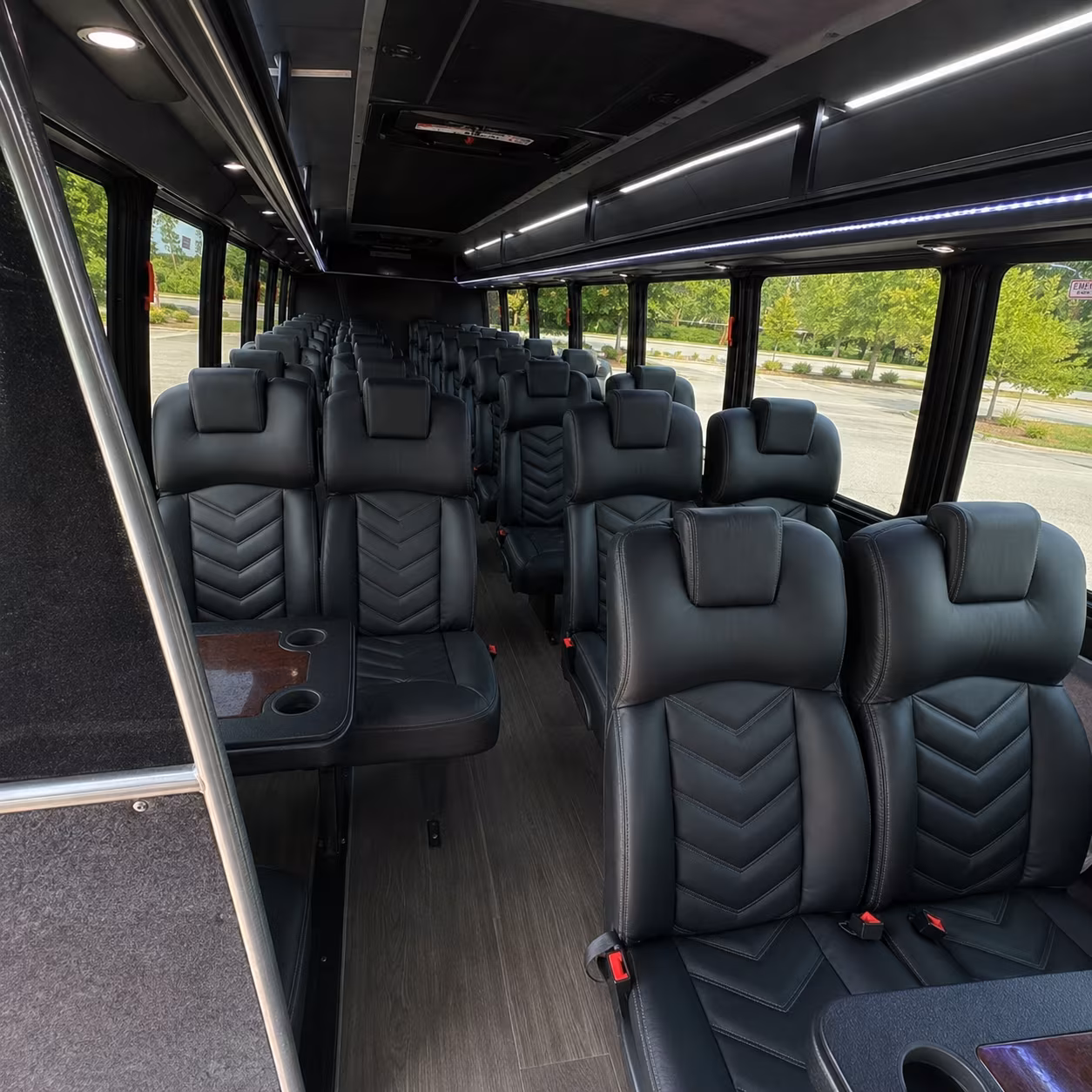 fort myers 30 passenger minibus interior