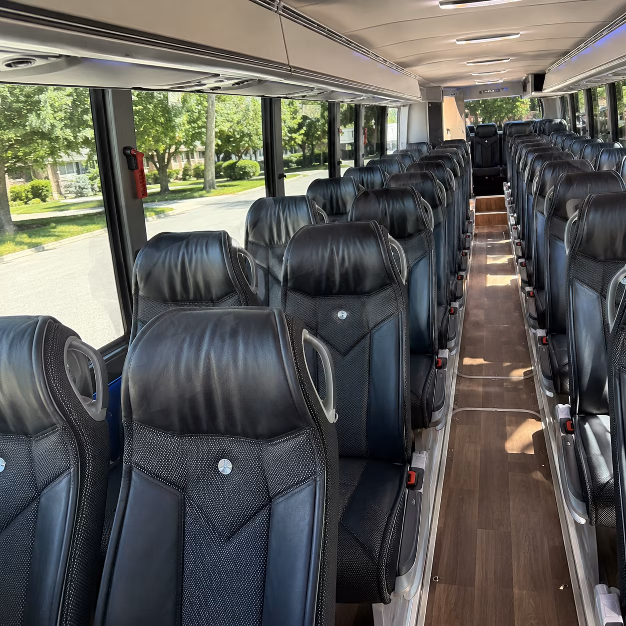 fort myers 40 passenger charter bus inside