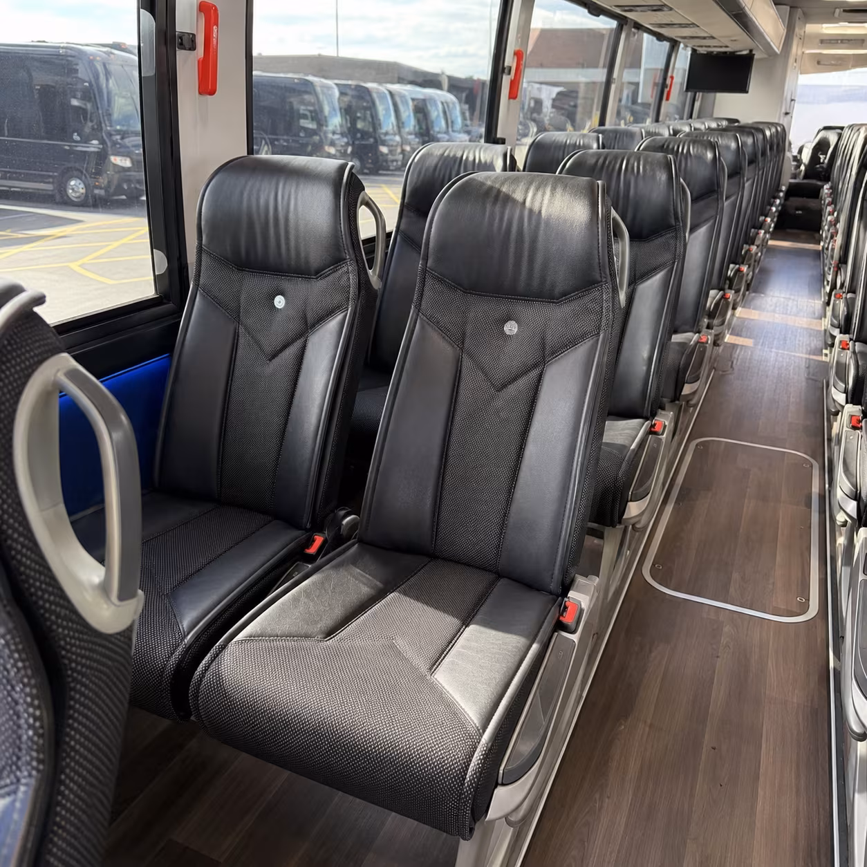 fort myers 40 passenger charter bus interior