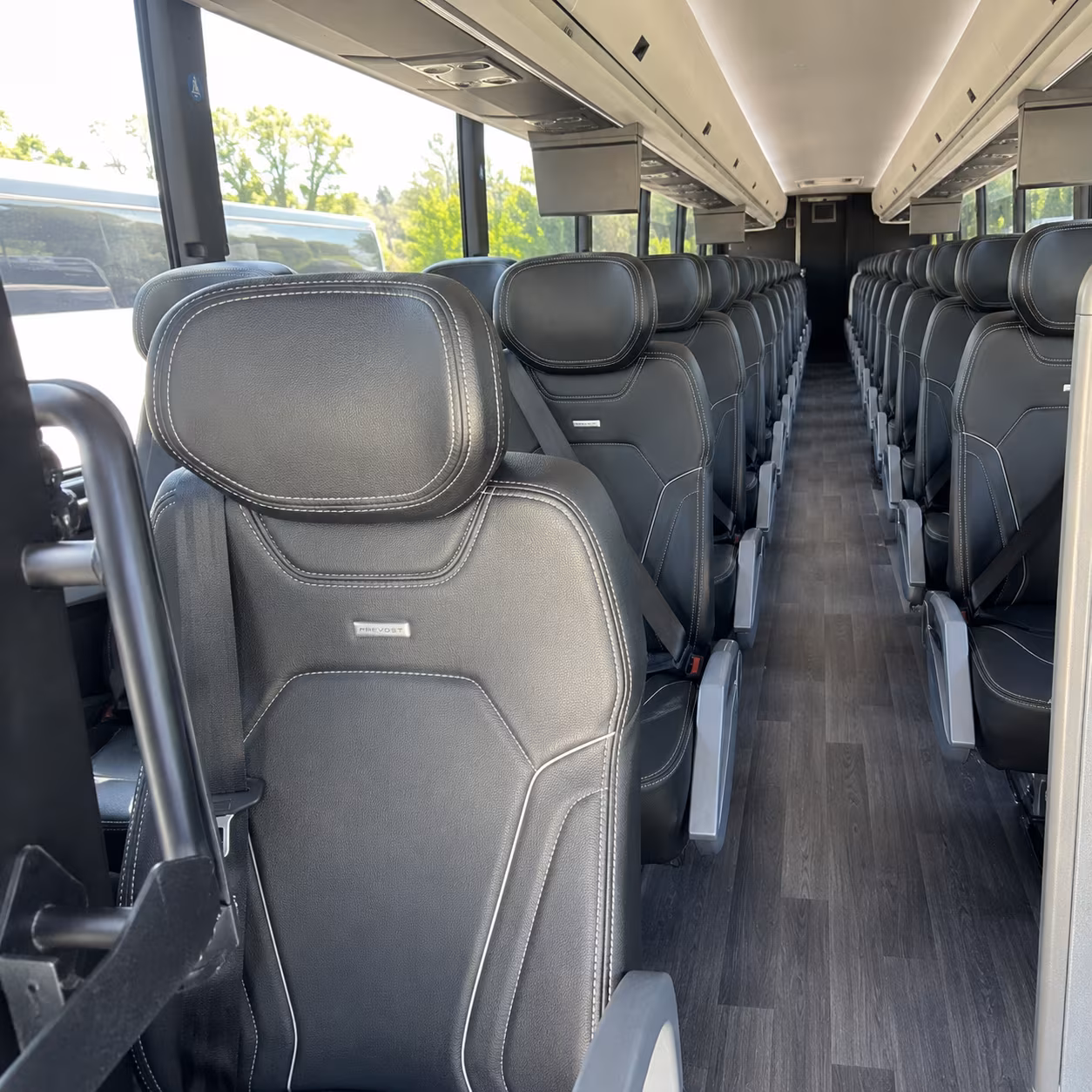 fort myers 47 passenger charter bus interior
