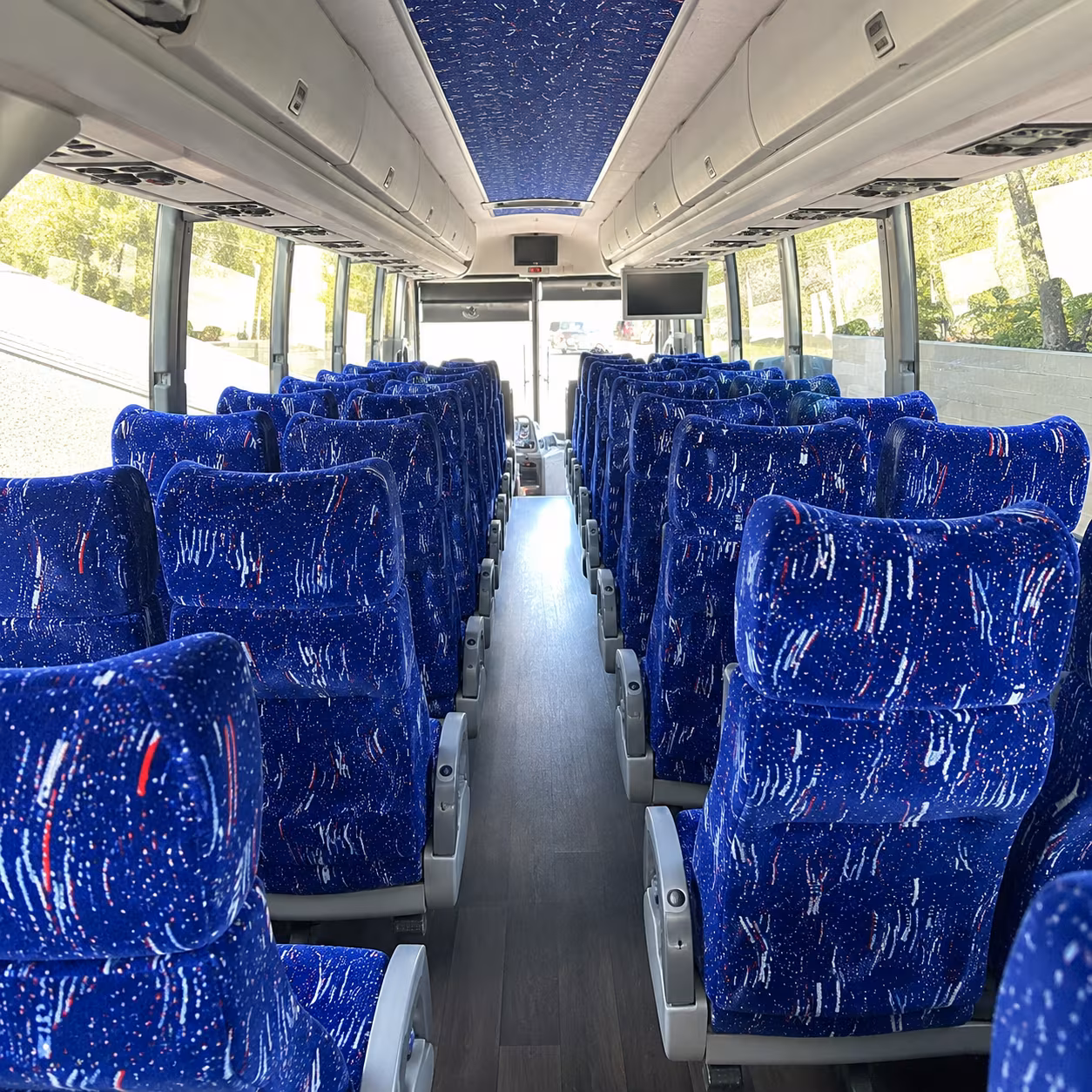 fort myers 50 passenger charter bus interior