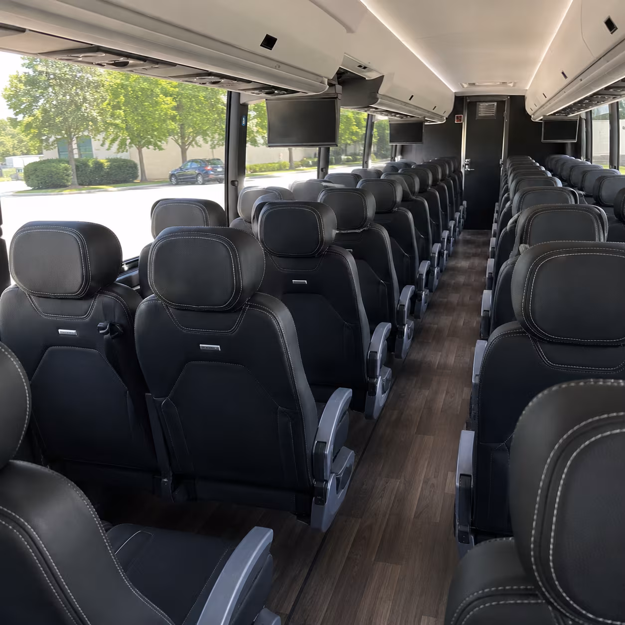 fort myers charter bus inside